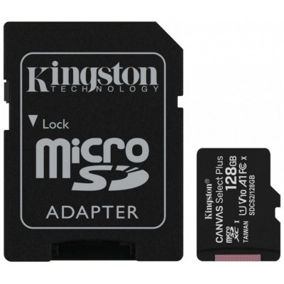 Карта памяти micro SD,  Kingston, SDCS2/128 GB