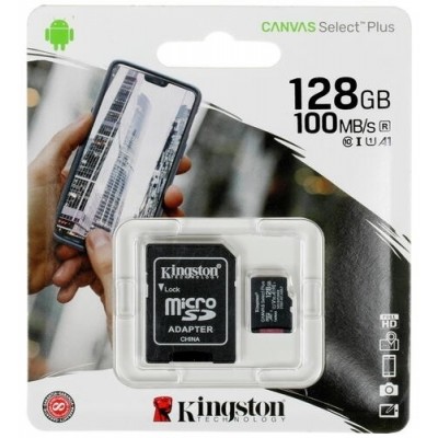 Карта памяти micro SD,  Kingston, SDCS2/128 GB