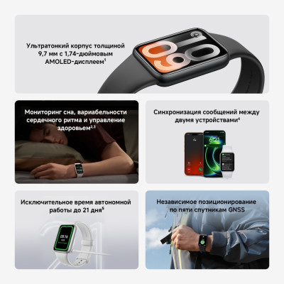 Фитнес браслет Xiaomi Smart Band 10 PRO, черный