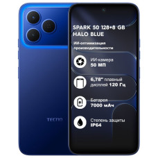 Tecno Spark 50 6/128 Gb, Blue
