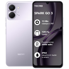 TECNO SPARK Go 3,  4/128 Purple